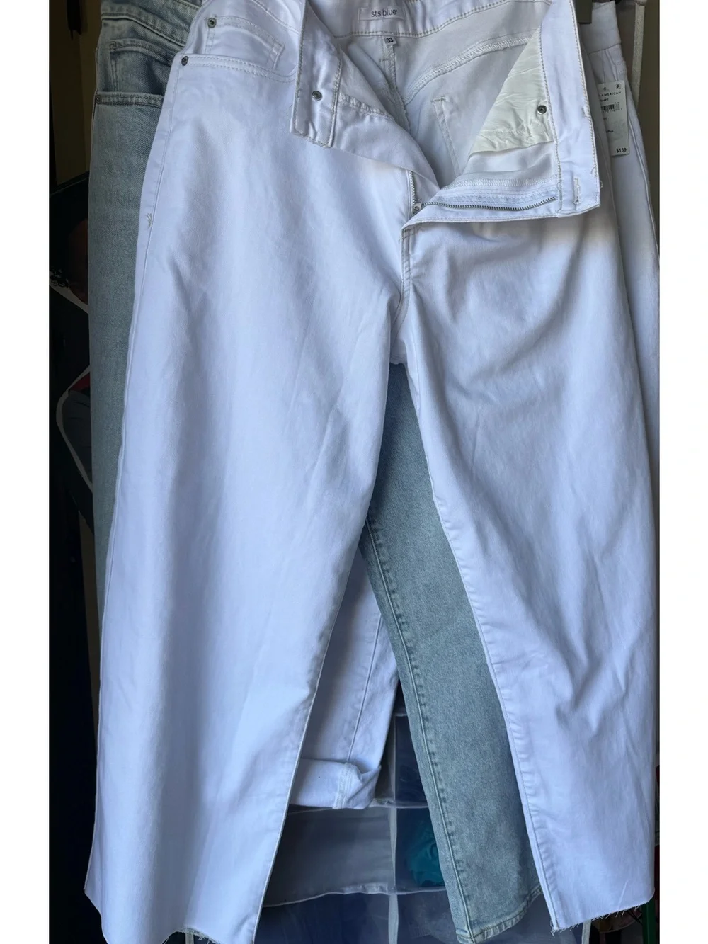 STS Blue White High-Rise  Jeans